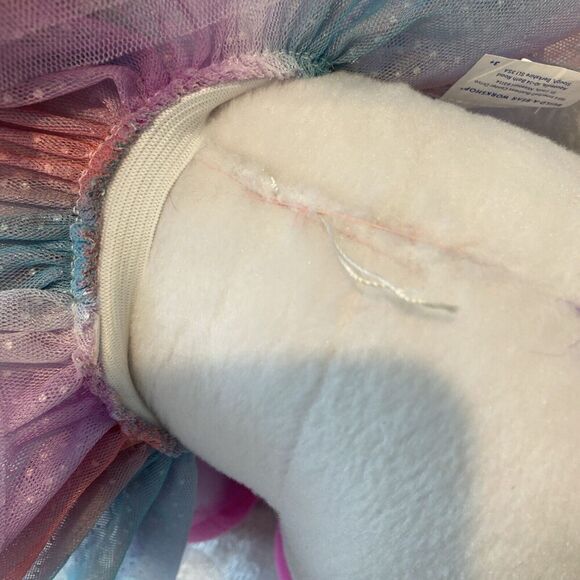 Build A Bear Color Craze Unicorn With Rainbow Mane & Skirt Stuffed Animal - Picture 11 of 12